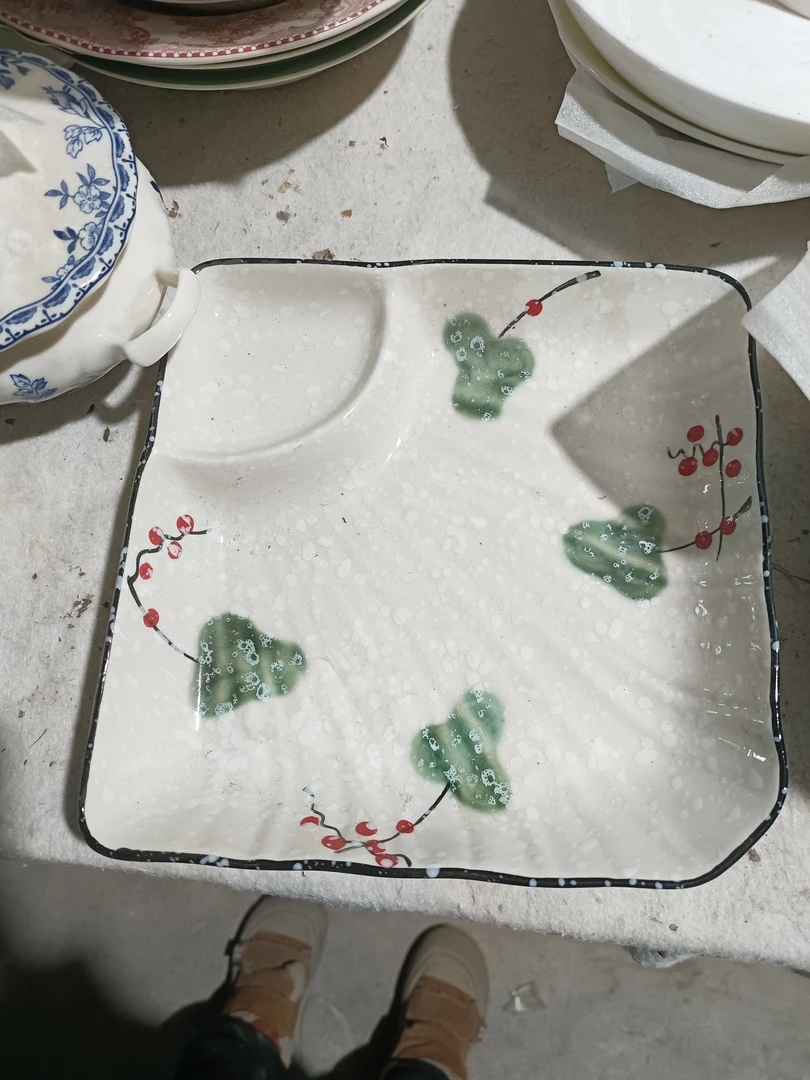 饺子盘2个微瑕完美主义者绕行