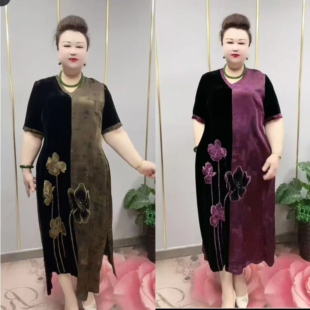 50085款时尚百搭大码连衣裙