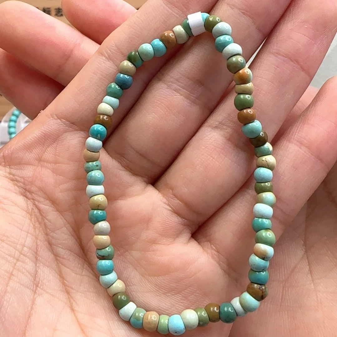 绿松石未镶嵌31大肠彩虹单圈卡4+