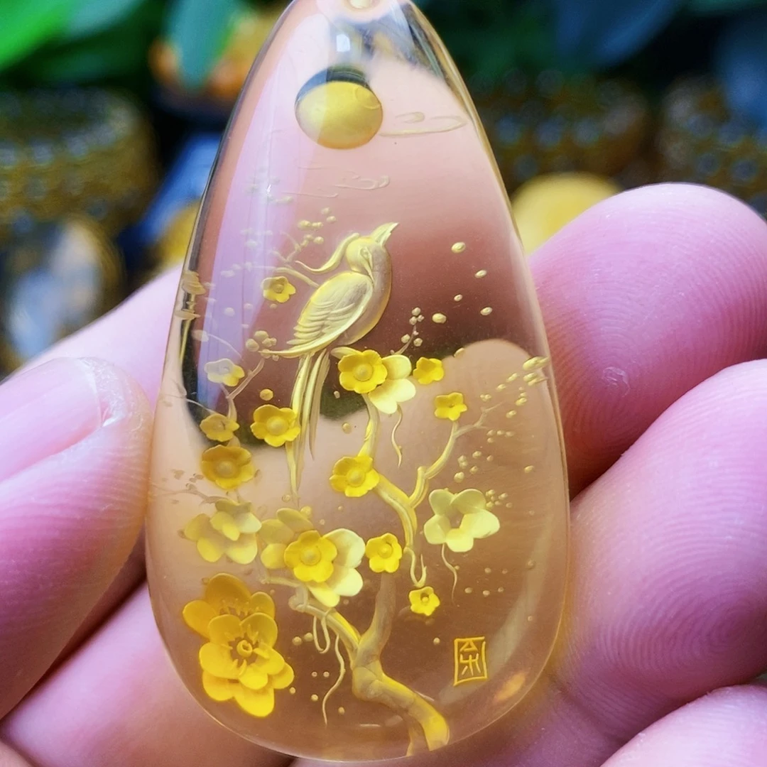 【闪购商品】金珀吊坠(不含链)未镶嵌