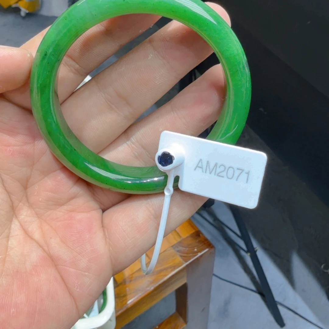 和田玉（碧玉）手镯未镶嵌58.5