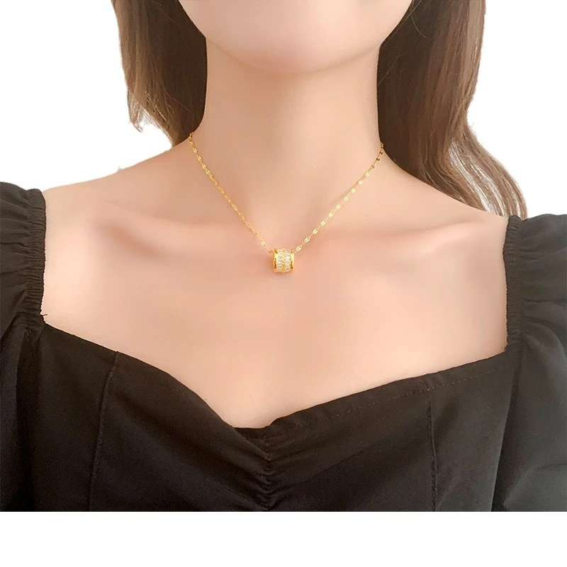 钛钢项链 钛钢不掉色大蛮腰轻奢项链女百搭气质时尚高级感