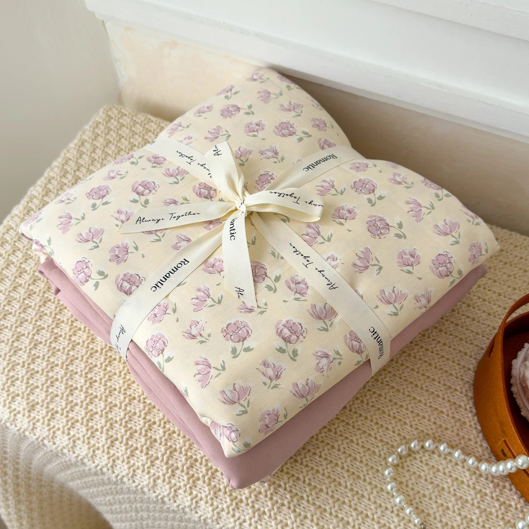 CUTE GIRL/小姐姐A类亲肤床上用品双层纱加厚四件套