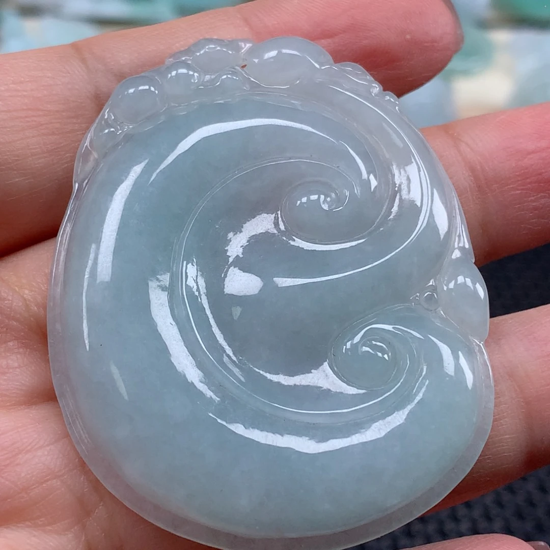 翡翠未镶嵌颈饰天然