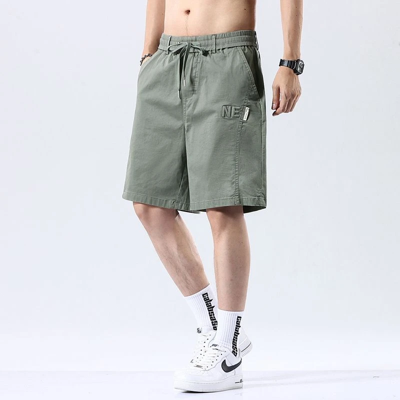 薄款夏季短裤夏季薄款工装短裤纯色慵懒风lulu风