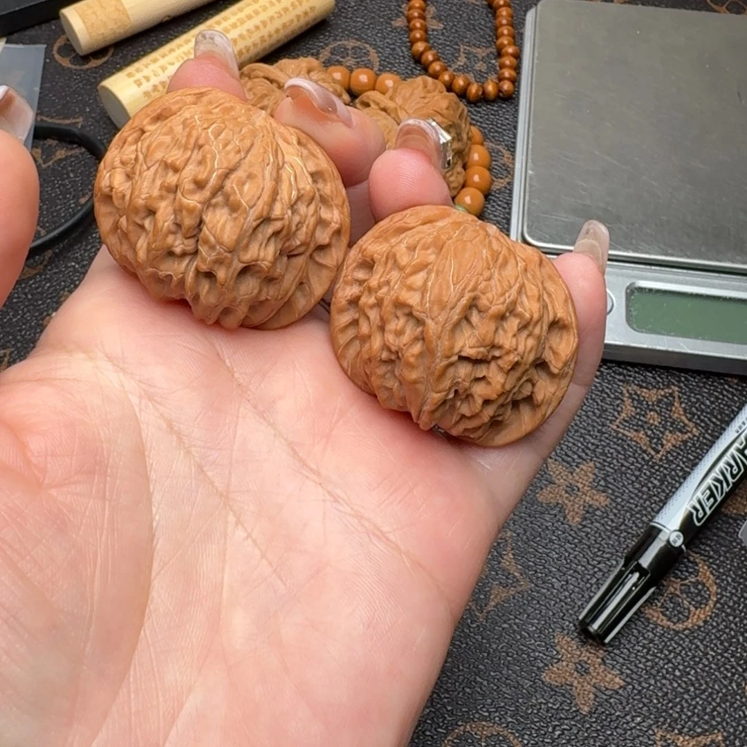 把件文玩核桃4 l磨盘G064