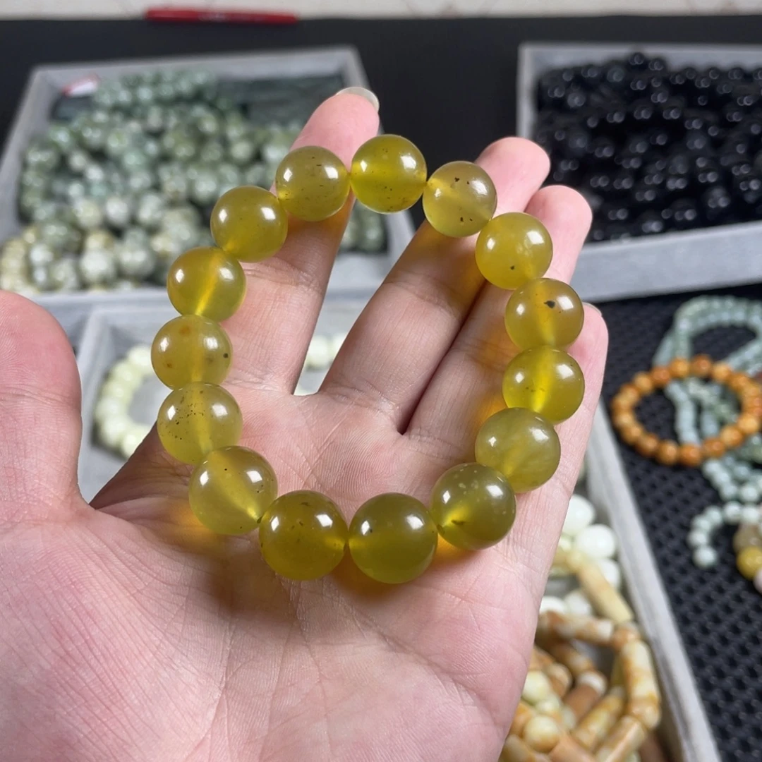 蛇纹石玉未镶嵌手链