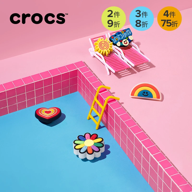 CROCS/卡骆驰【趣味卡通鞋花】可爱时尚百搭洞洞鞋花可插图片闪灯