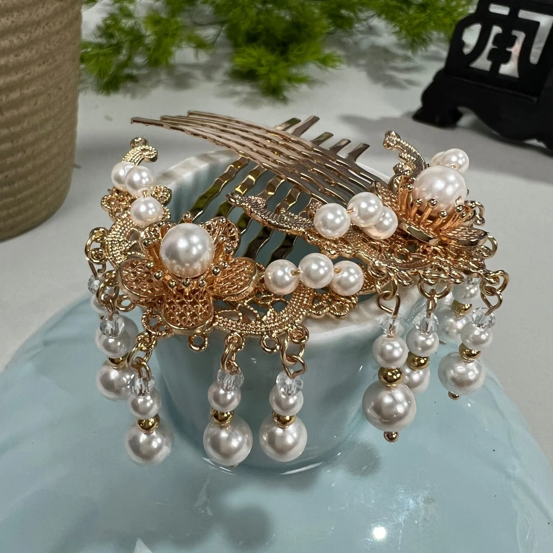 古悦倾城（元紫）古风汉服发饰