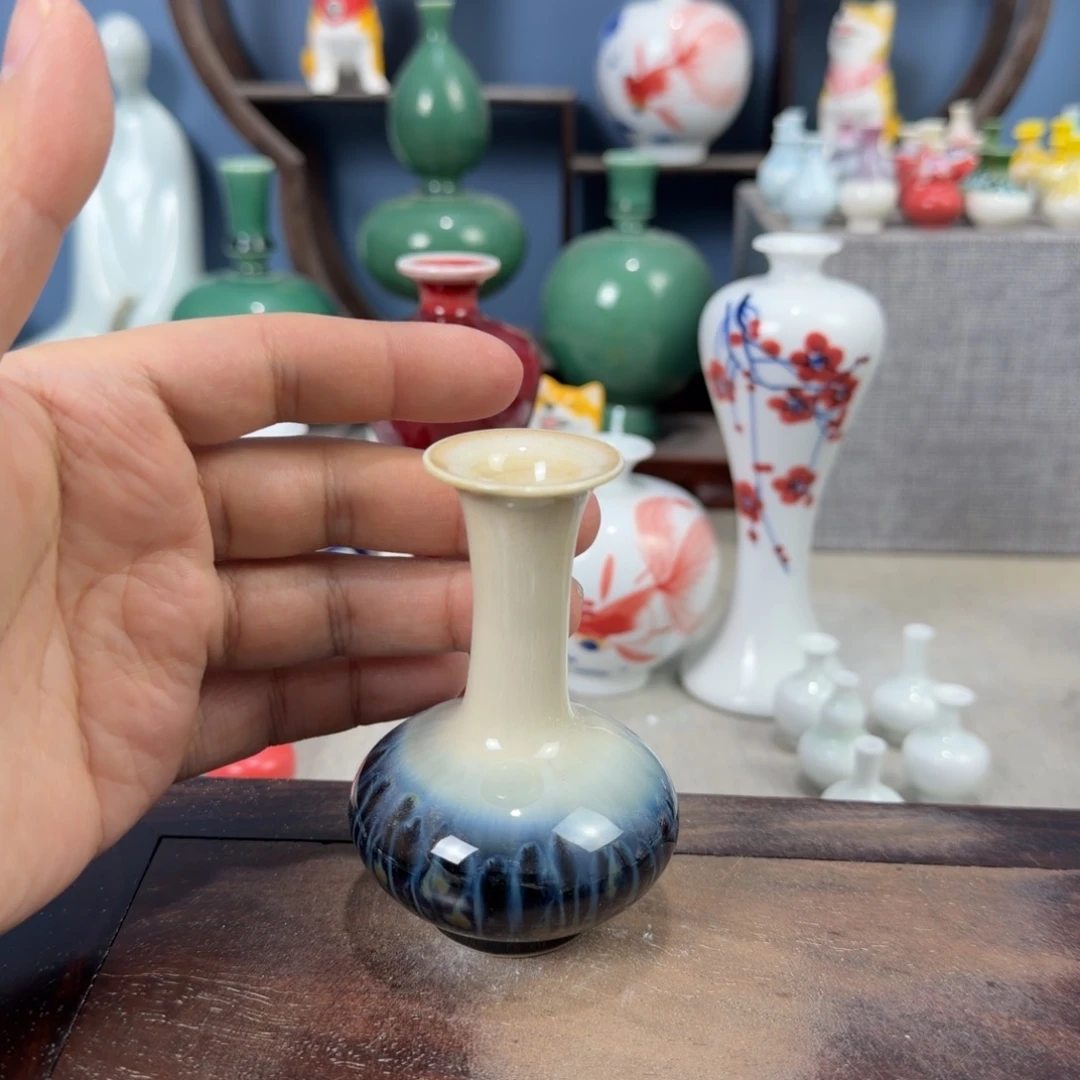 陶瓷手工小花器摆件