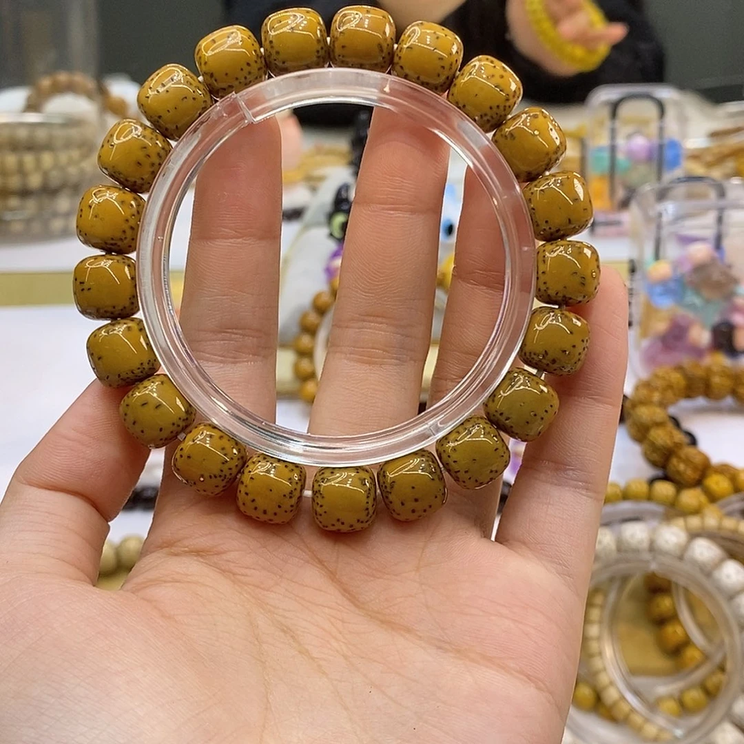 吊坠星月菩提11x10石玉古铜半壁江山侧留白小细星