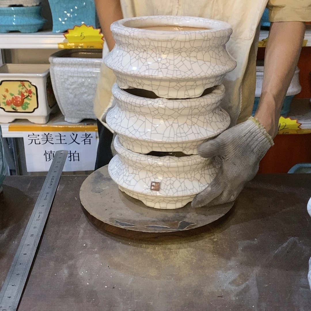何****艺瑕疵花盆花盆里的花都