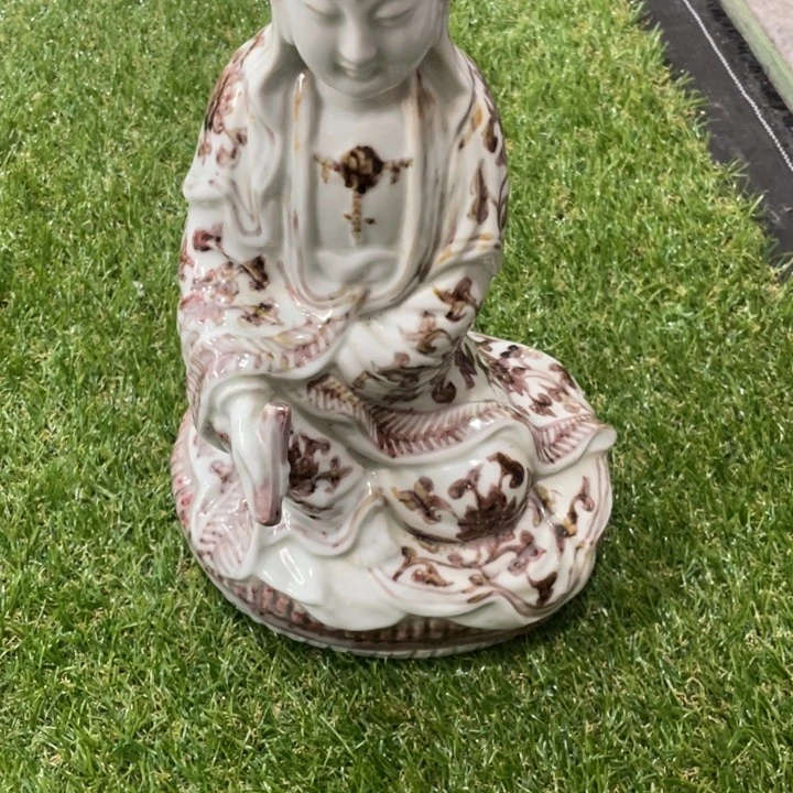 陶土港*釉里红慈祥人物