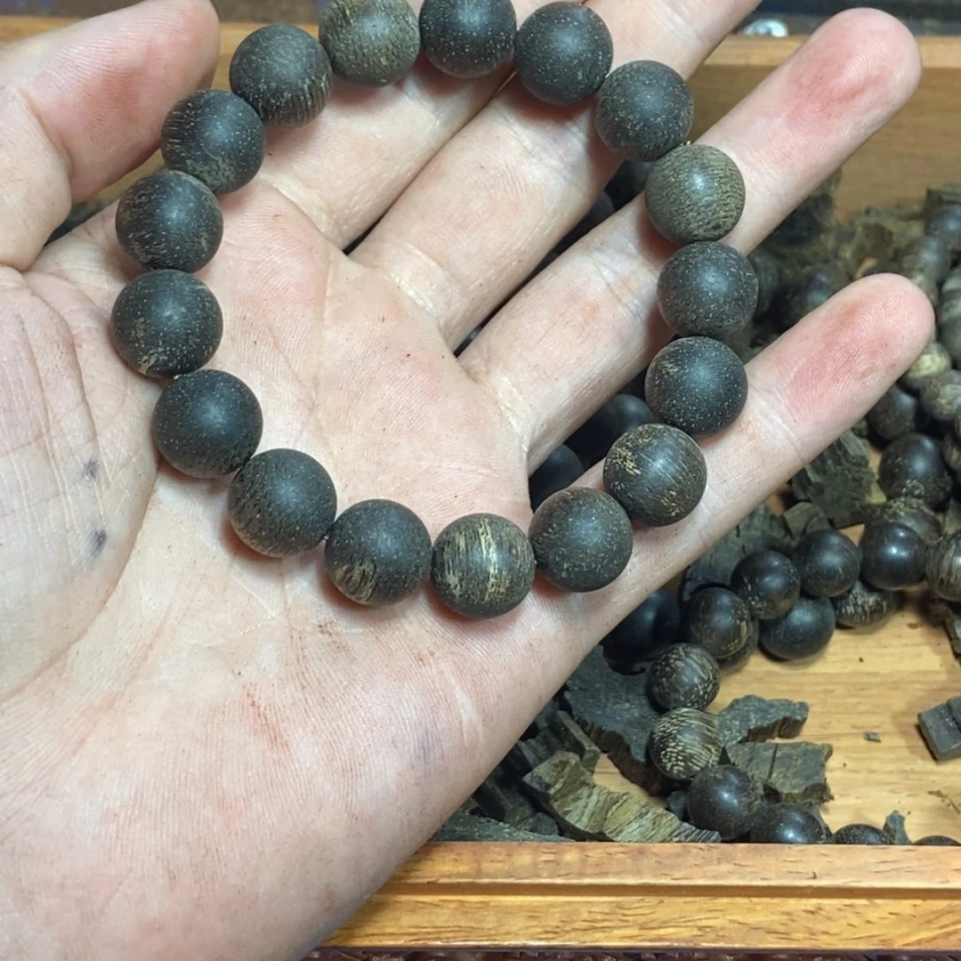 手串沉香雷击沉香1.2沉水