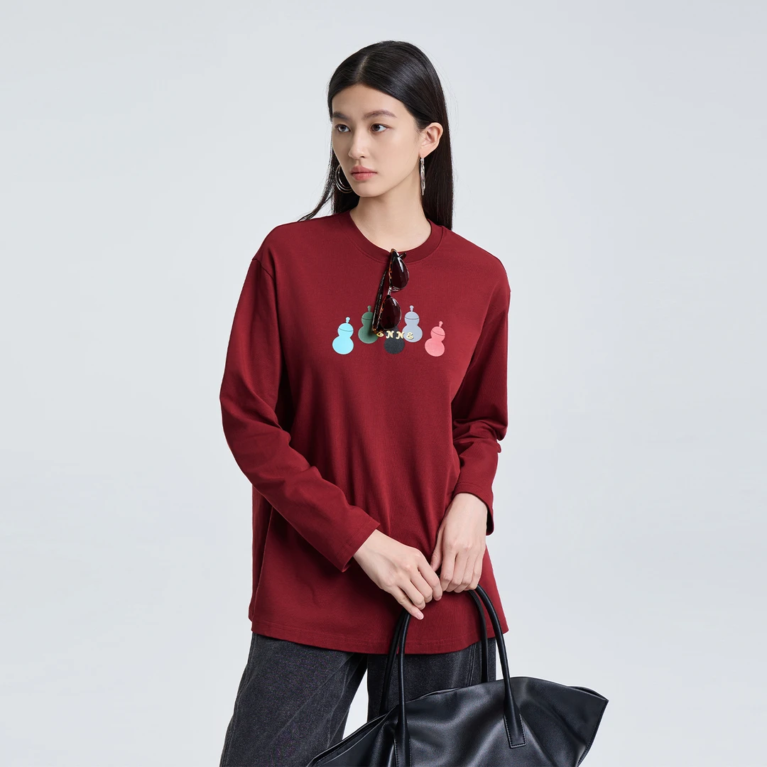 2026春ETC百搭长袖女T恤A631