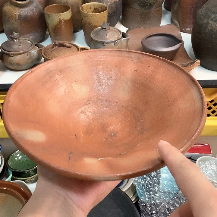 备前烧大碗一个备前