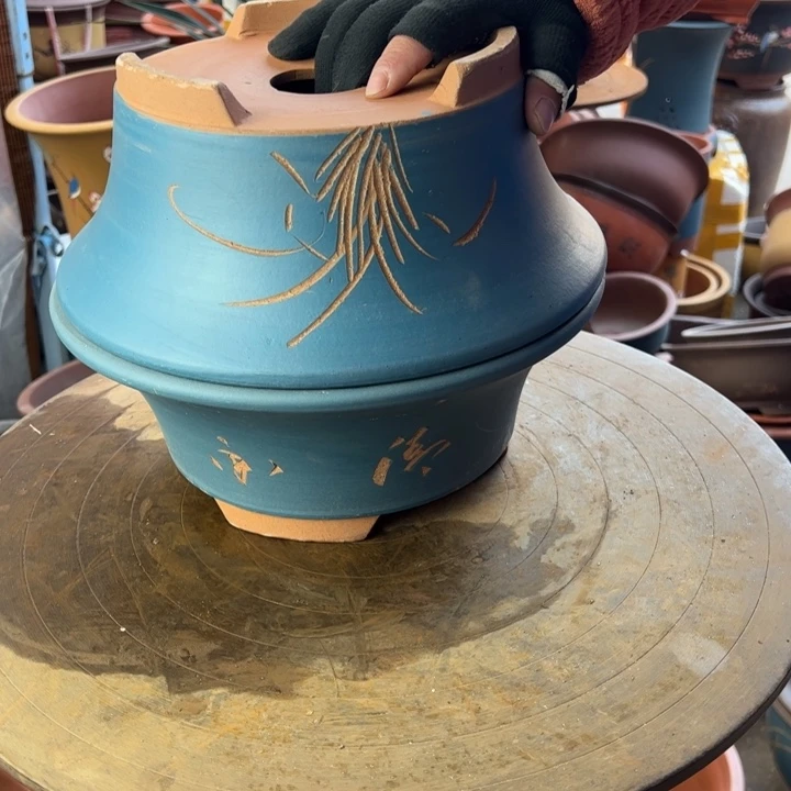 紫砂宜兴紫砂蓝票口27+27