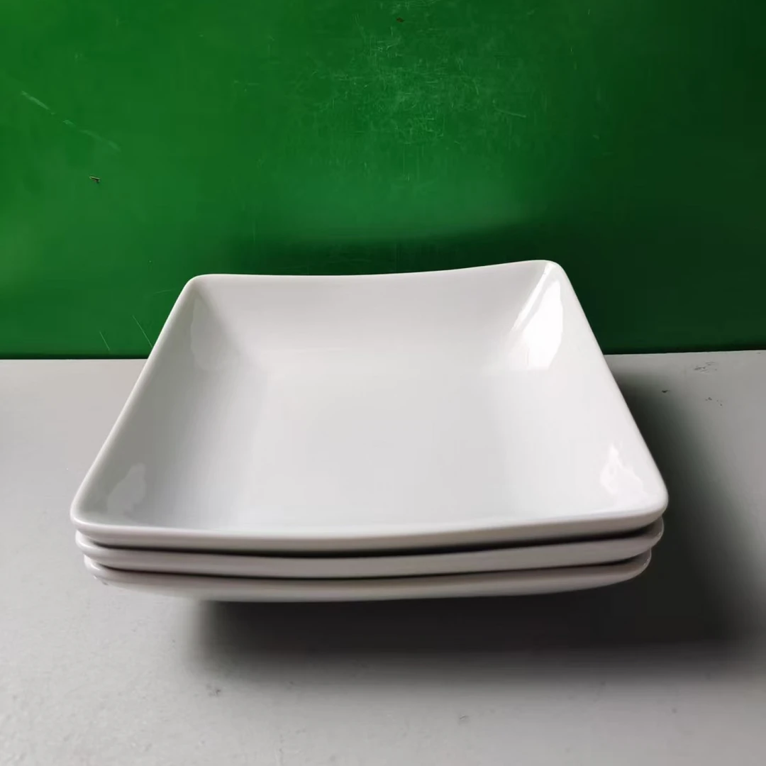 M1218 四方盘3个（口径18，高4）陶瓷餐具 D2