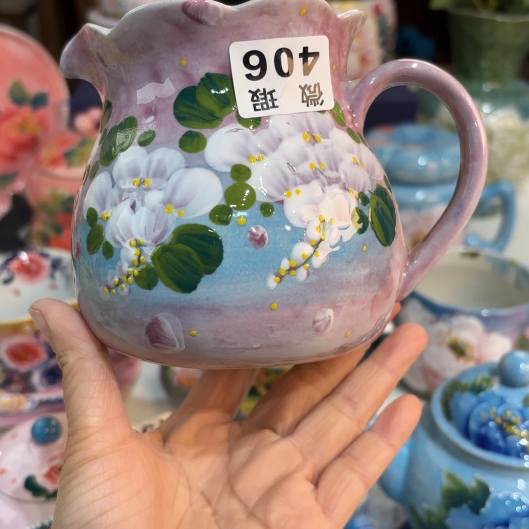 景德镇手绘高温釉下彩陶瓷茶具