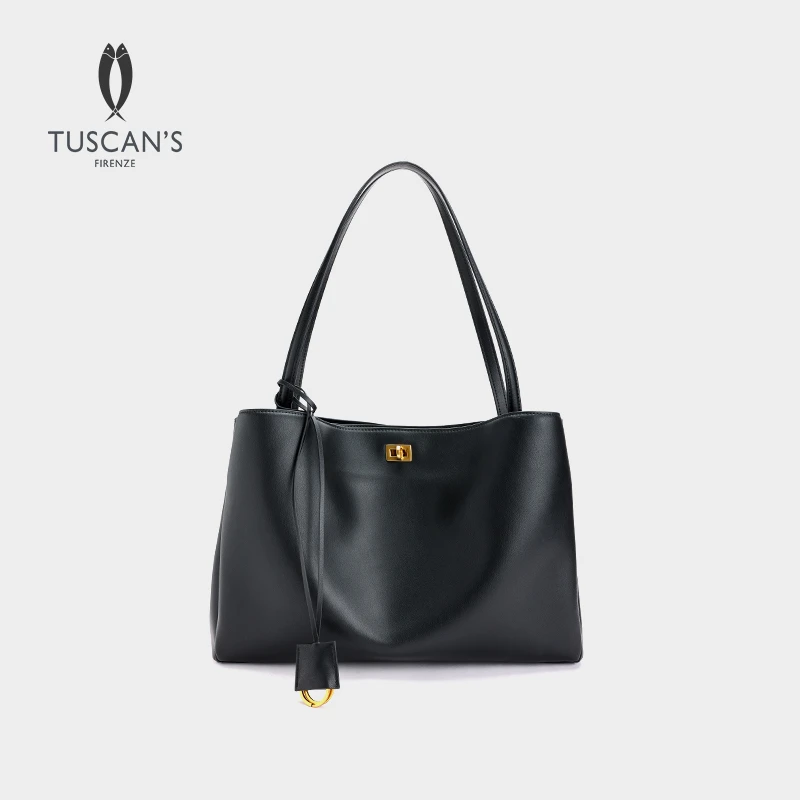 TUSCAN'S时尚百搭女款通勤单肩包大容量托特包TS时代
