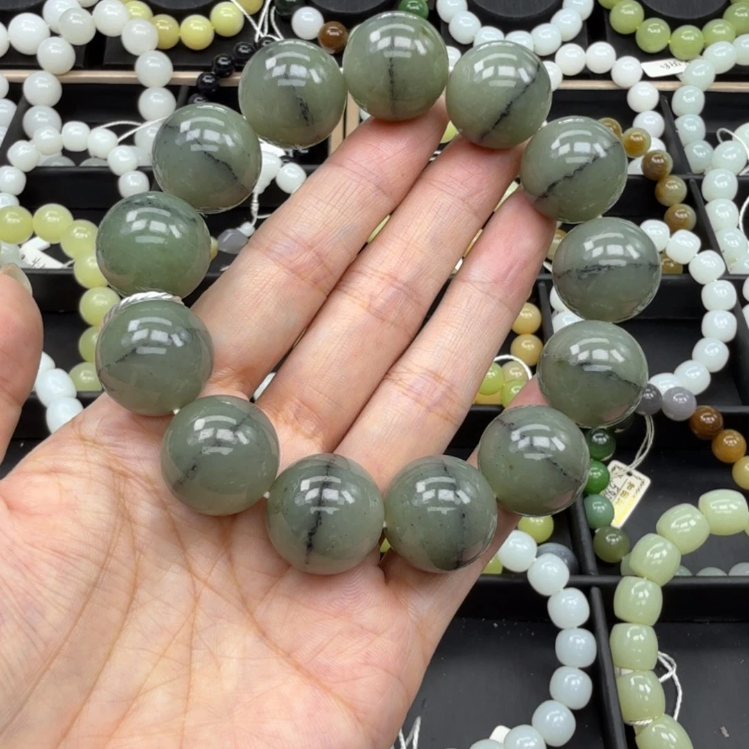 和田玉未镶嵌手链