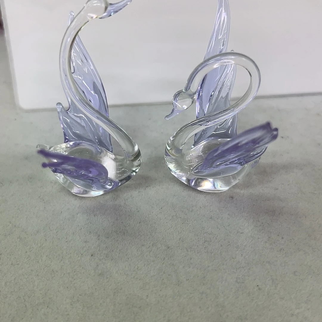 琉璃手工艺品琉璃天鹅