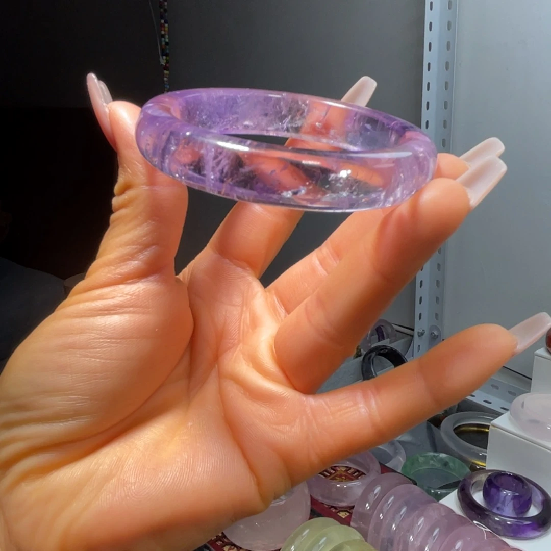 水晶手镯58圈口18号未镶嵌