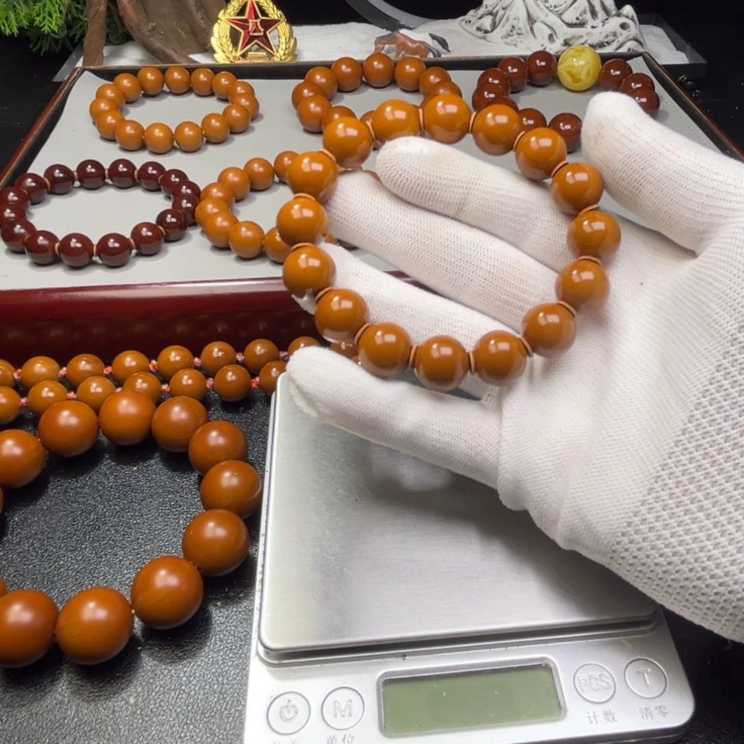 橄榄核手串老*1.4+铁核全品