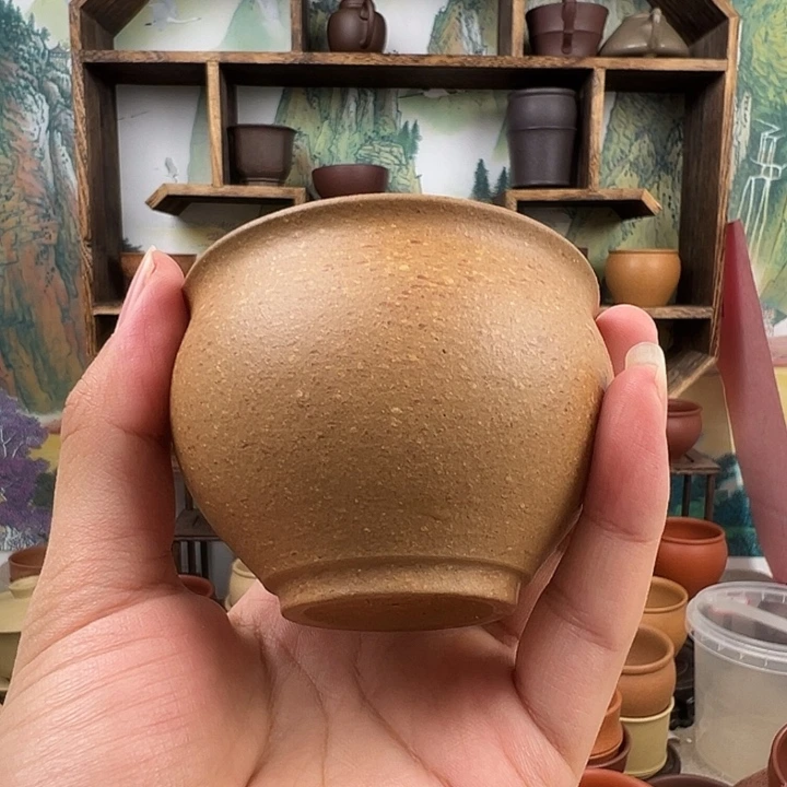 茶杯紫砂拙器甄选，纯原本矿。