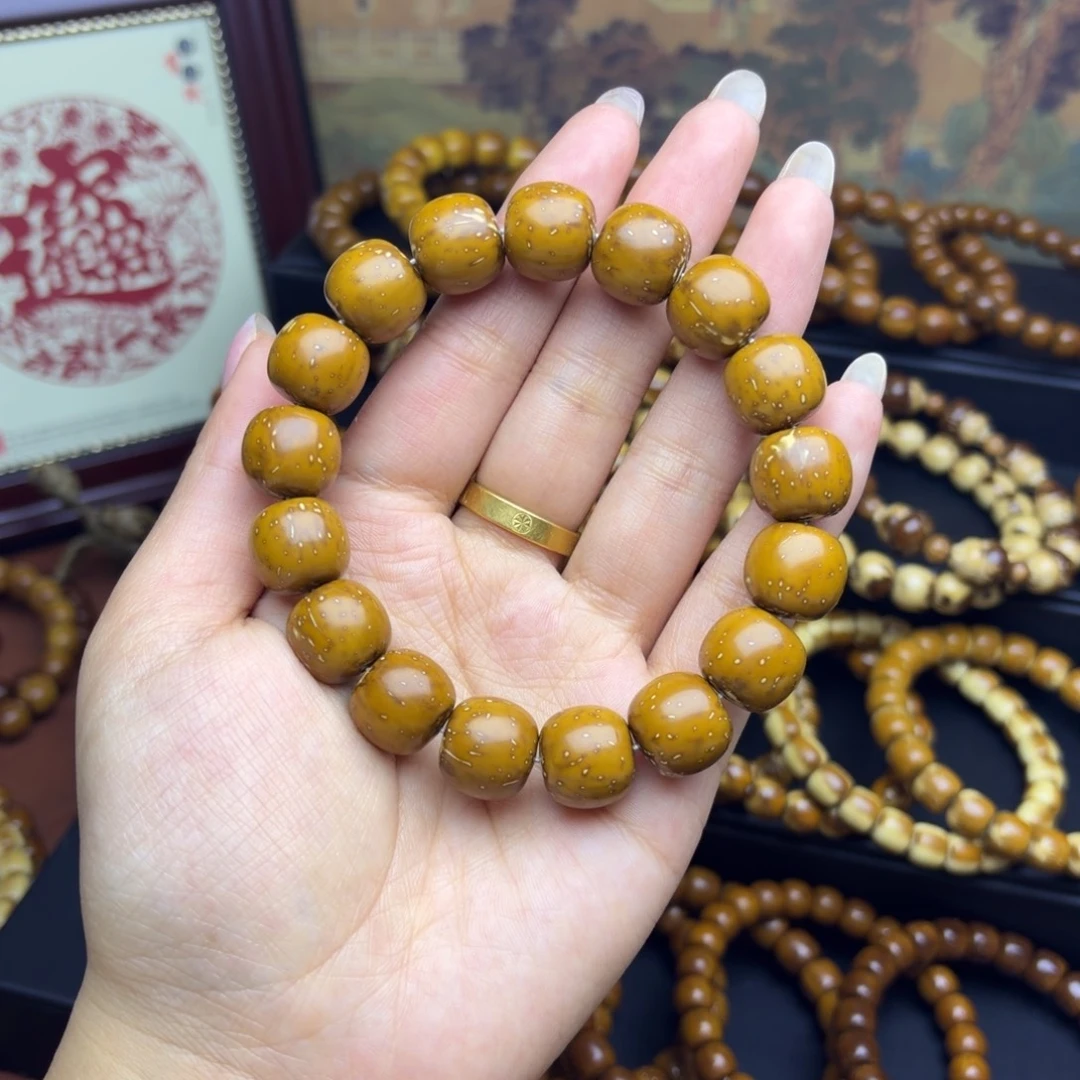 手串紫金鼠14.6尺寸实心有花