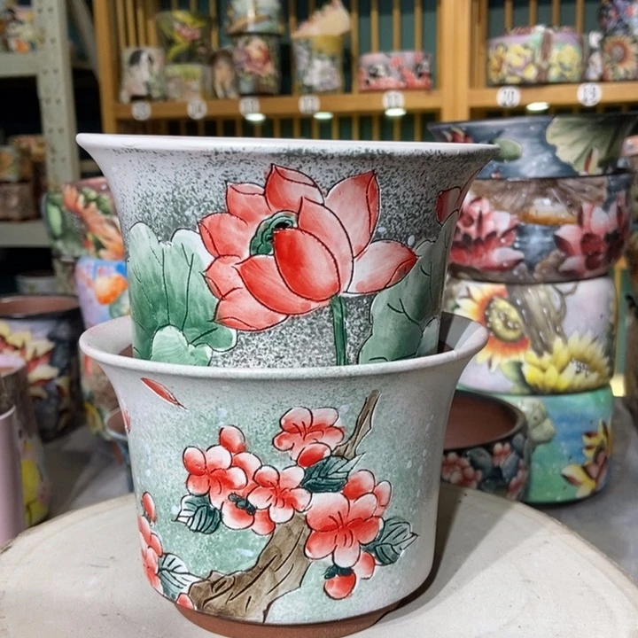 红陶景德镇艺术手绘作品