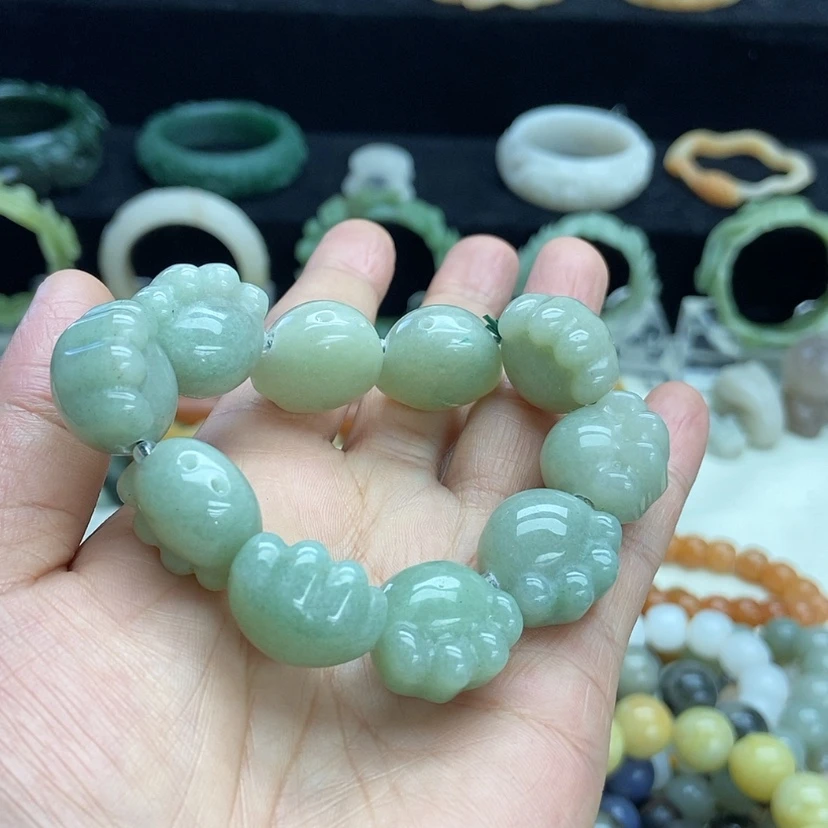 【闪购商品】石英质玉手镯56未镶嵌云*躲