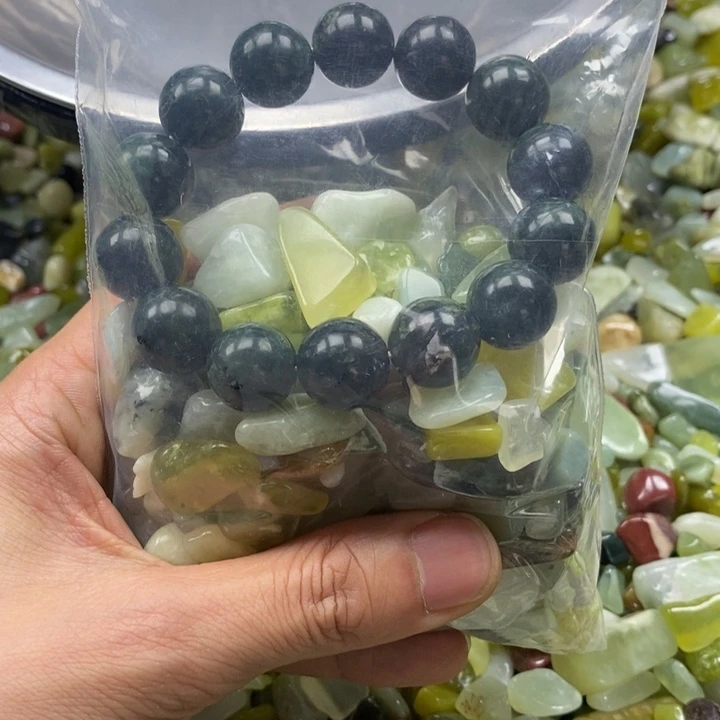 蛇纹石玉未镶嵌鱼缸石