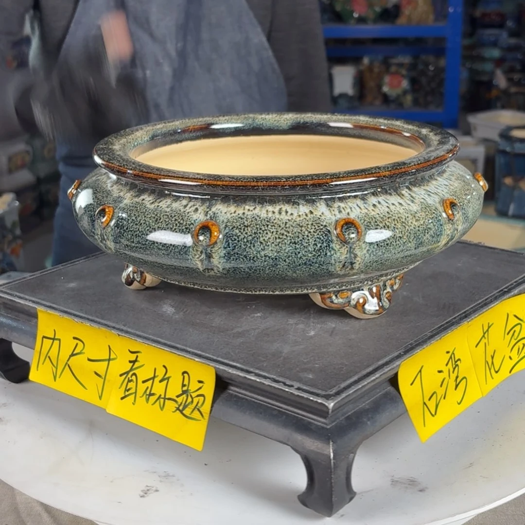 一风堂石湾花盆 内20*6