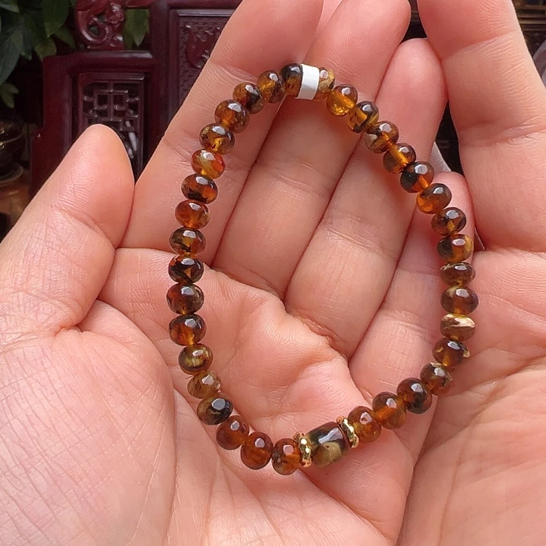 琥珀未镶嵌裸石抚顺琥珀10469六