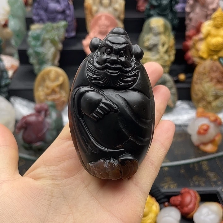 石英质玉未镶嵌手把件