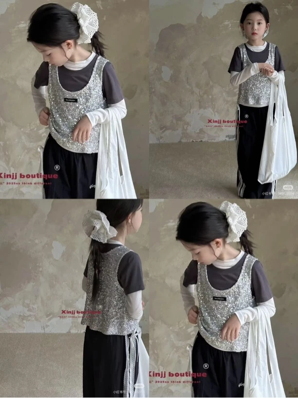 女宝高级定制短袖夏季宽松女圆领