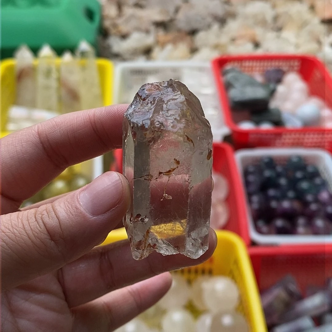 水晶珠宝半成品未镶嵌橙*