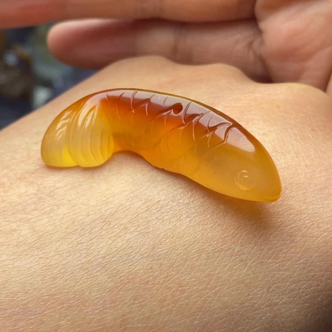 北***司玛瑙/玉髓未镶嵌挂件