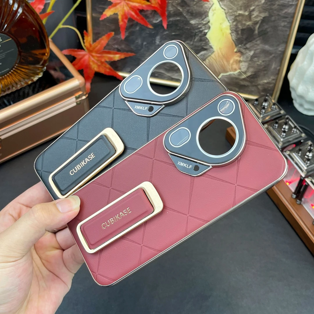 高品质适用华为Pura70ultra手机壳新款旋转支架防摔70pro高档70硬