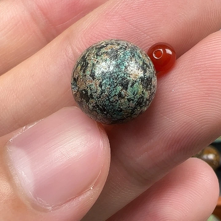 南红玛瑙未镶嵌配饰卡12.4微瑕