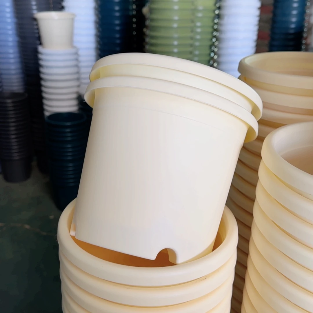 树脂四季盆3#无拖米黄微瑕10