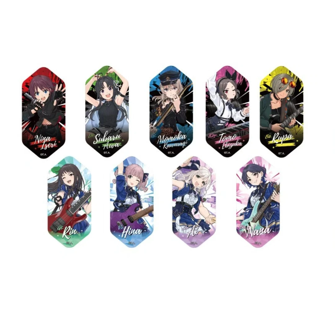 正版官谷-《哭泣少女乐队》GLRLS BAND CRY宝石型徽章潮玩收藏盲盒