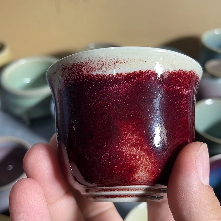 摆件钧窑单杯钧窑单杯