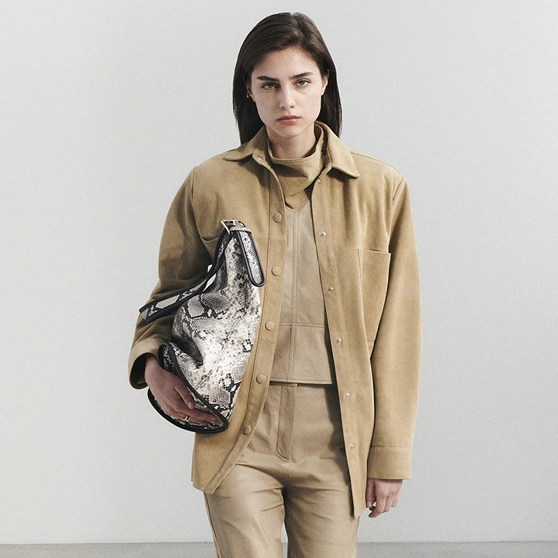 IRO Night 【秀场限定】麂皮衬衫外套长袖极简法式轻奢25春夏新款