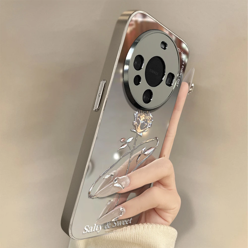金属玫瑰适用华为mate70手机壳高级全包防摔个性小众网红女保护套