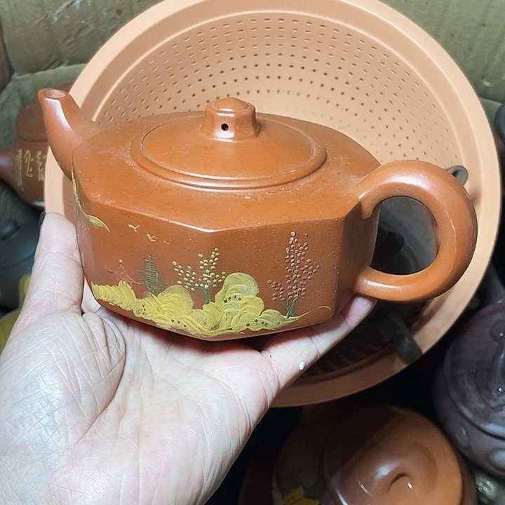 手工制作宜兴紫砂茶壶