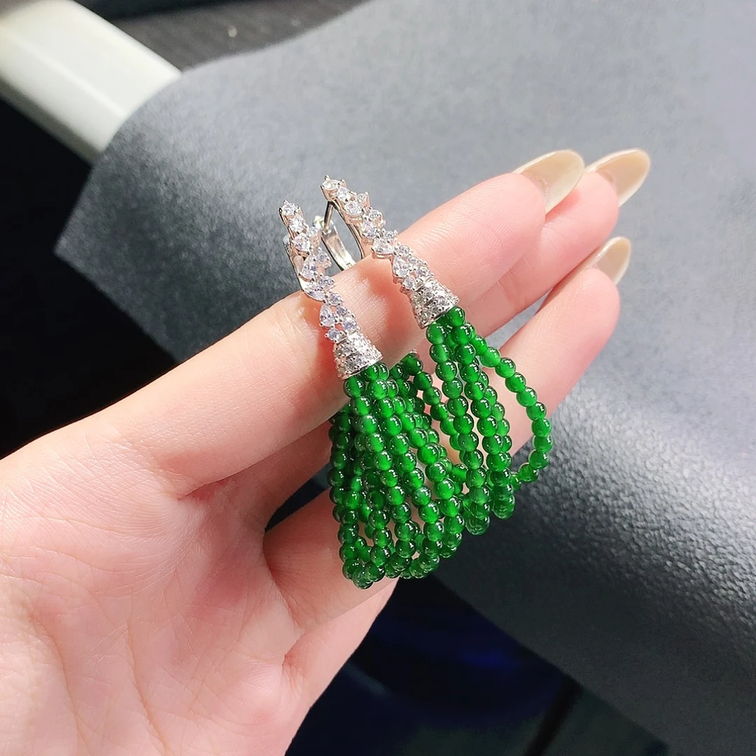 翡翠未镶嵌手链耳饰