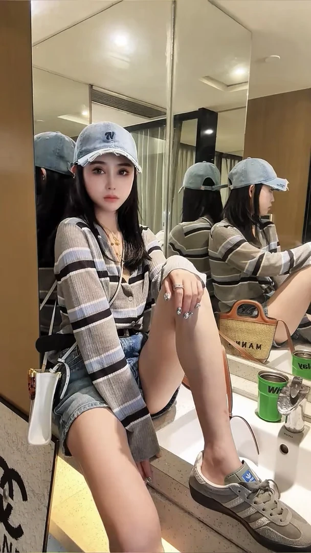 温柔风韩系条纹针织开衫女2025新款春夏独特别致薄款外套