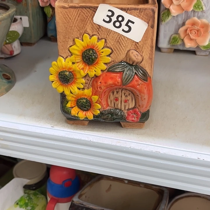 粗陶材质多肉花盆